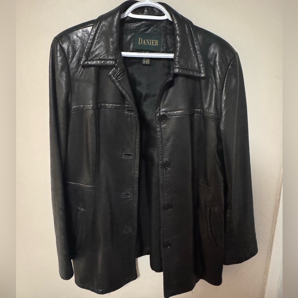 Danier Black Leather Jacket